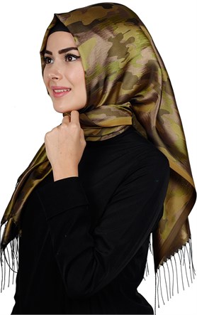 Kamuflaj İpeksi Şal 5550-30