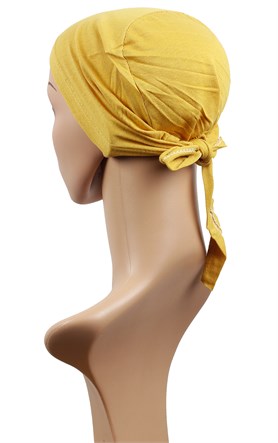 Penye Eşarp Bonesi 251-22 Sarı