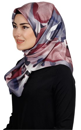 Piramit Tafta Dijital Eşarp 1911-11