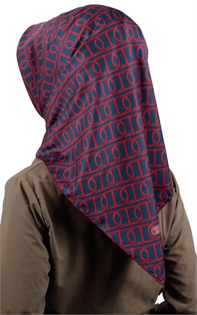 102-0027-02 U.S POLO ASSN EŞARP BORDO LACİVERT