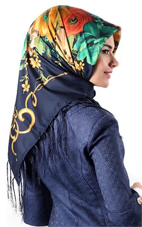 111-0011-22 PİRAMİT PÜSKÜLLÜ EŞARP