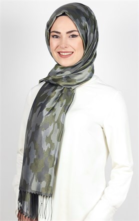 Kamuflaj İpeksi Şal 5550-44