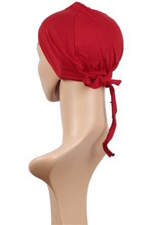 Penye Eşarp Bonesi 251-8 Kırmızı