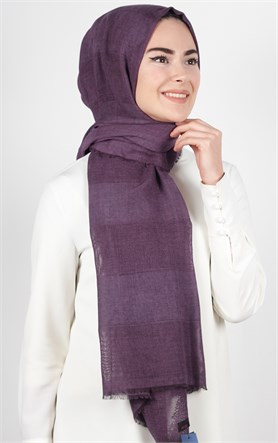 Akel İndigo Fileli Şal 140-5