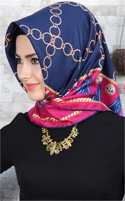 102-0020-06  U.S POLO ASSN EŞARP LACİVERT FUŞYA