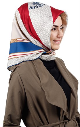 102-0018-02 U.S POLO ASSN EŞARP KREM VİZON