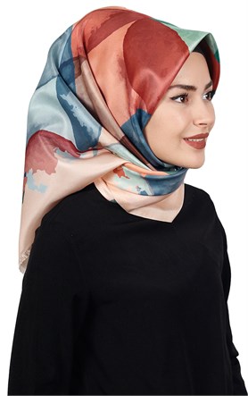 Piramit Tafta Dijital Eşarp 1914-1