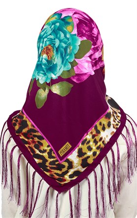 111-0017-10 PİRAMİT PÜSKÜLLÜ EŞARP