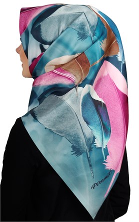 Piramit Tafta Dijital Eşarp 1911-4