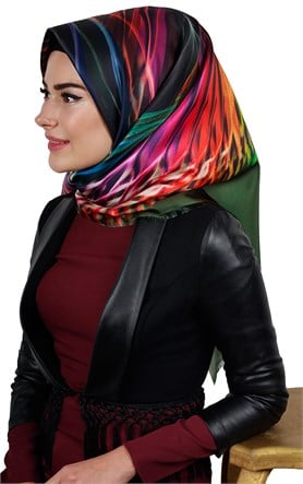 Tafta Dijital Eşarp 1327-1