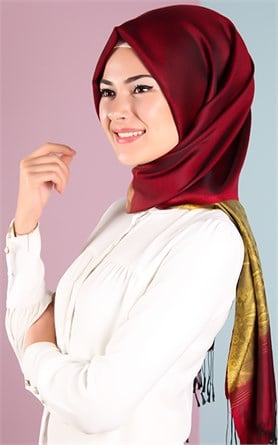 500-0015-19 ÇİFT YÖNLÜ İPEKSİ ŞAL