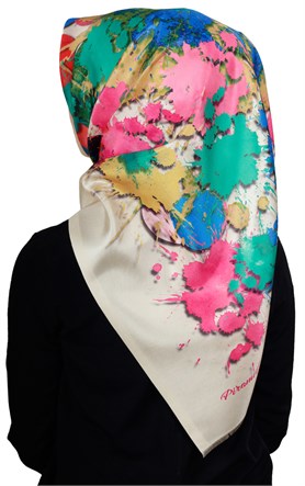 Piramit Tafta Dijital Eşarp 1900-7