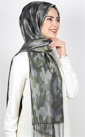 Kamuflaj İpeksi Şal 5550-44