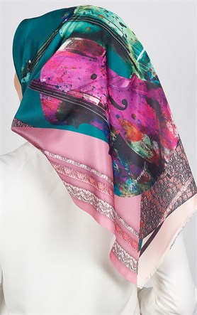 Piramit Tafta Dijital Eşarp 1923-8