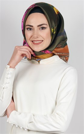 Piramit Tafta Dijital Eşarp 1923-4