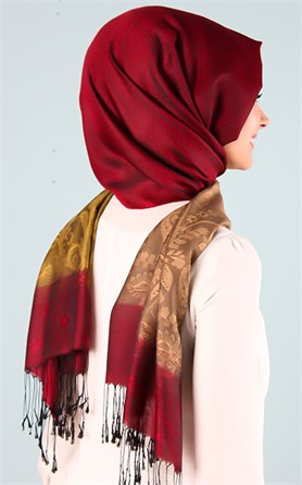 500-0015-19 ÇİFT YÖNLÜ İPEKSİ ŞAL