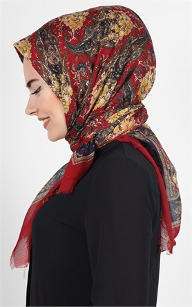 Akel Pamuklu 140x140 Cm Eşarp 1080-7