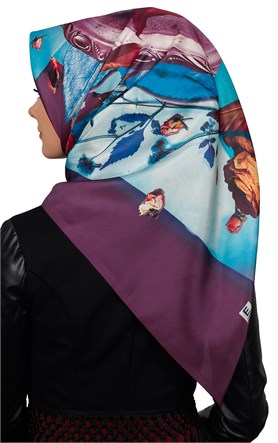 Tafta Dijital Eşarp 1323-6