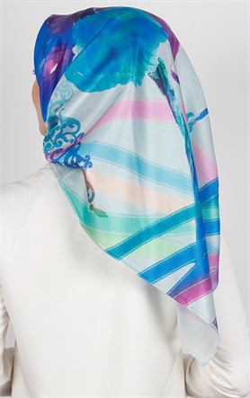 Piramit Tafta Dijital Eşarp 1924-3