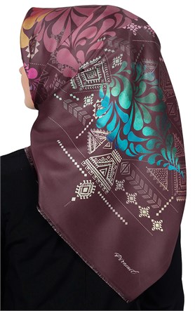 Piramit Tafta Dijital Eşarp 1915-4