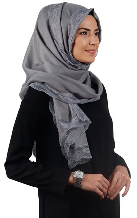 Dantelli Paşmina Şal 1243-20
