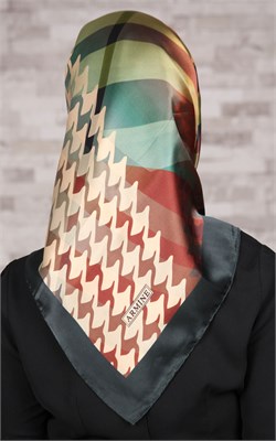 6435-23 ARMİNE İPEK EŞARP 2015 YAZ YEŞİL