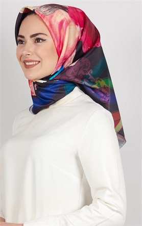 Piramit Tafta Dijital Eşarp 1924-9