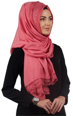 Dantelli Paşmina Şal 1243-37