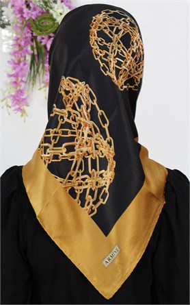 5740-21 ARMİNE İPEK GOLD SİYAH