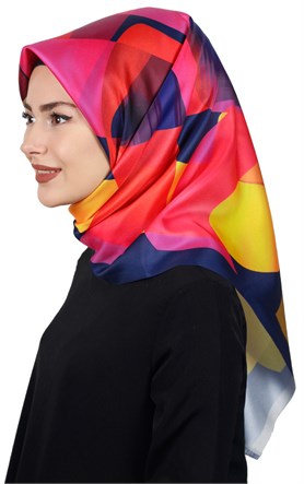 Piramit Tafta Dijital Eşarp 1917-8