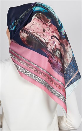 Piramit Tafta Dijital Eşarp 1923-9