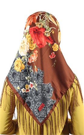 111-0013-25 PİRAMİT PÜSKÜLLÜ EŞARP