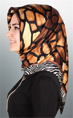 1446-11  SARAR İPEK SİYAH KAHVE