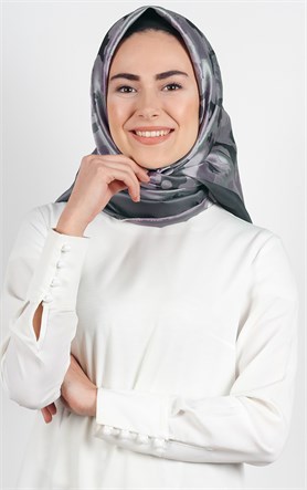 Pano Desenli Eşarp 1316-15