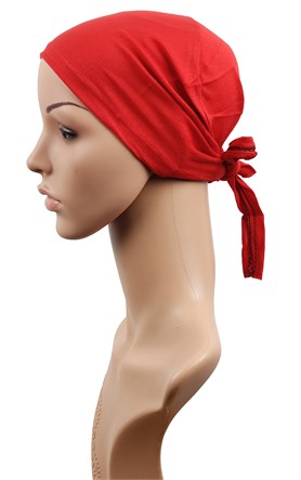 Penye Eşarp Bonesi 251-4 Kan Kırmızı