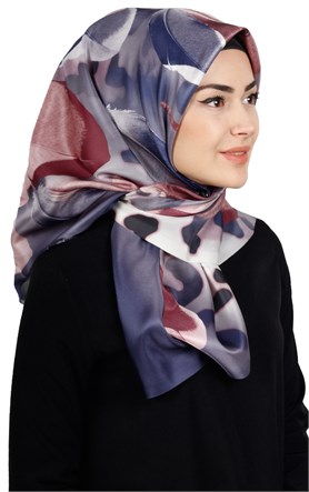 Piramit Tafta Dijital Eşarp 1911-11