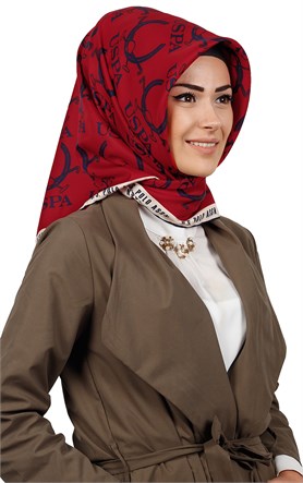 102-0030-03 U.S POLO ASSN EŞARP KIRMIZI