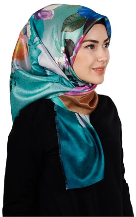 Piramit Tafta Dijital Eşarp 1912-9