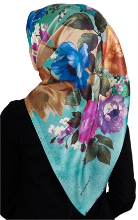 Piramit Tafta Dijital Eşarp 1912-9