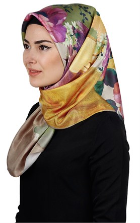 Piramit Tafta Dijital Eşarp 1912-8