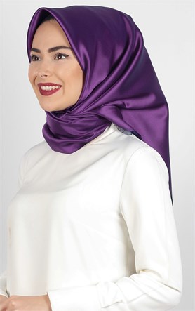 Delux Tafta Eşarp 1000-27 Mor