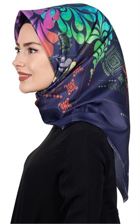 Piramit Tafta Dijital Eşarp 1915-9