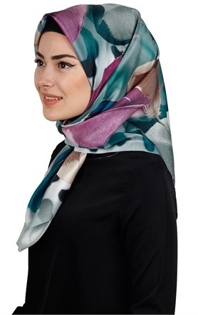 Piramit Tafta Dijital Eşarp 1911-6