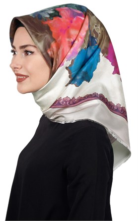 Piramit Tafta Dijital Eşarp 1916-5