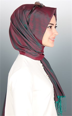 500-0013-45 ÇİFT YÖNLÜ İPEKSİ ŞAL