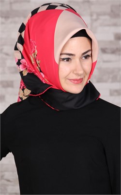 102-0033-01 U.S POLO ASSN EŞARP SİYAH-FUŞYA