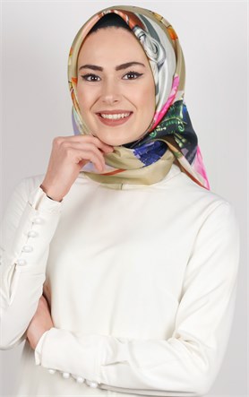 Piramit Tafta Dijital Eşarp 1922-3