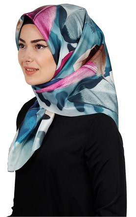 Piramit Tafta Dijital Eşarp 1911-4