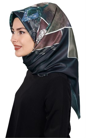 Piramit Tafta Dijital Eşarp 1918-2