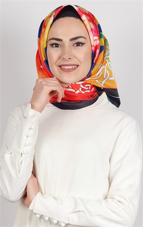 Piramit Tafta Dijital Eşarp 1920-9